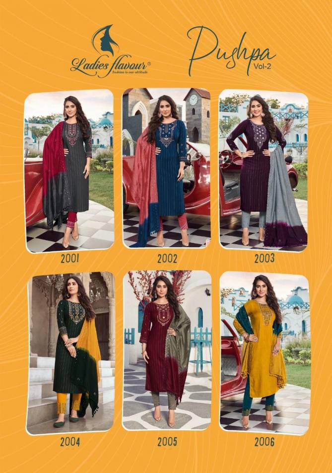 Ladies Flavour Pushpa 2 Designer Fancy Festive Wear Heavy Latest Ready Made Collection